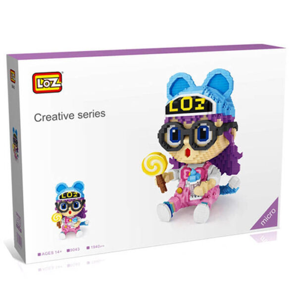 Loz 9043 Arale Norimaki Bebé 1940 pcs Kit del personaje de anime japones Dr. Slump.