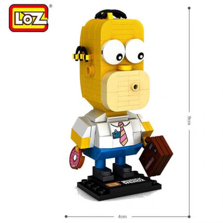 Loz Mini 1467 Homer Simpson 163 pcs Kit del clásico personaje de dibujos animados Hommer Simpson.