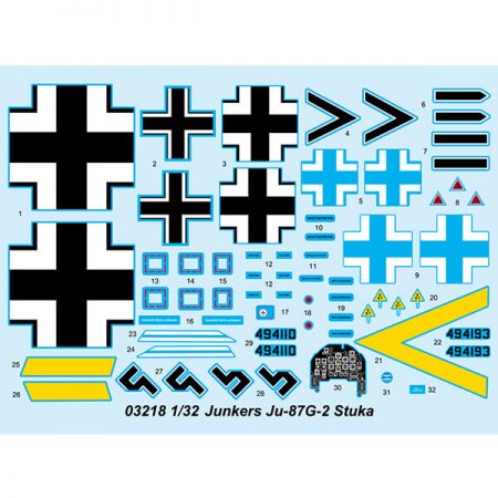 trumpeter 03218 Junkers Ju 87G-2 Stuka 1/32 Kit en plástico para montar y pintar. Incluye piezas en fotograbado.