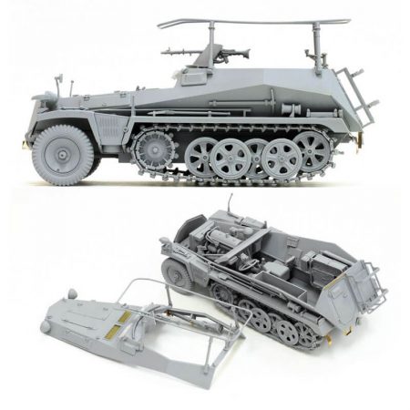 dragon 6911 Sd.Kfz.250/3 “Greif” (2 in 1) 1/35 Kit en plástico para montar y pintar. Se puede montar como Sd.Kfz.250/3 estandar o el Sd.Kfz.250/Z Greif de Rommel.