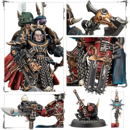 games workshop 43-12 Chaos Space Marines Terminator Lord Este Señor del Caos está equipado con una armadura de Exterminador e incluye la opción de montarlo como Hechicero del Caos, combi-armas, armas de energía y más. Kit multicomponente de plástico.