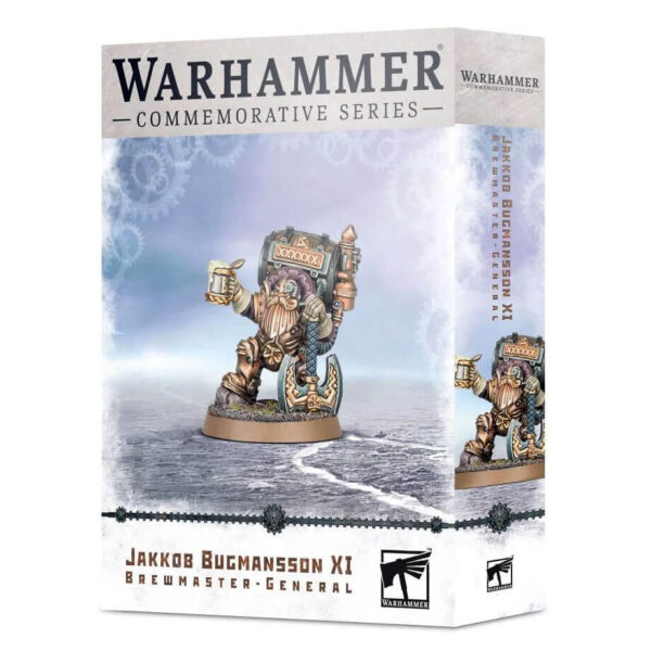 games workshop 84-43 Jakkob Bugmansson XI: Brewmaster-General Warhammer Commemorative Series Miniatura multicomponente con 12 piezas. Incluye 2 cabezas