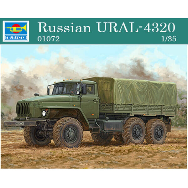 trumpeter 01072 Russian URAL-4320 1/35 Kit en plástico para montar y pintar. Incluye piezas en fotograbado.