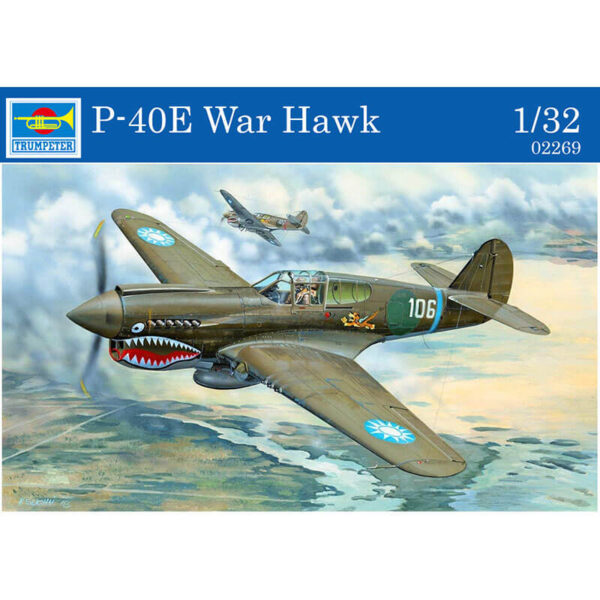 trumpeter 02269 Curtiss P-40 Warhawk 1/32 Kit en plástico para montar y pintar. Incluye piezas en fotograbado.