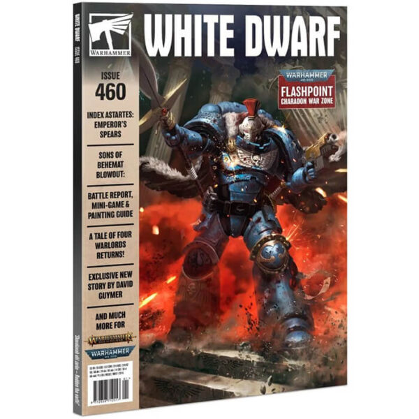 White Dwarf nº 460 revista en Inglés La revista White Dwarf esta centrada en el universo de los juegos de Games Workshop, Warhammer,Warhammer 40k, Age of Sigmar, Warhammer Underworld, etc.