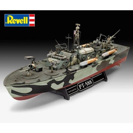 revell 05165 Patrol Torpedo Boat PT-579 PT-588 ELCO Motor torpedo boat 80-ft-class Kit en plástico para montar y pintar.