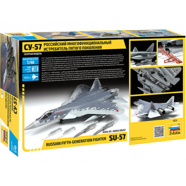 MAQUETA AVION 1:48 SUKHOI SU-57 5TH GEN ZVEDA