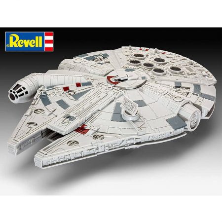 Revell 06778 Star Wars Millennium Falcon 1/164 Kit en plástico de montaje fácil, no necesita pegamento ni pintura. Incluye luces y sonidos.