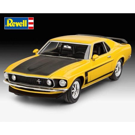 Revell 07025 '69 Ford Mustang Boss 302 1/25 Kit en plástico para montar y pintar. Longitud 189 mm