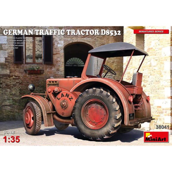 miniart 38041 German Traffic Tractor D8532 1/35 Kit en plástico para montar y pintar. Incluye piezas en fotograbado.