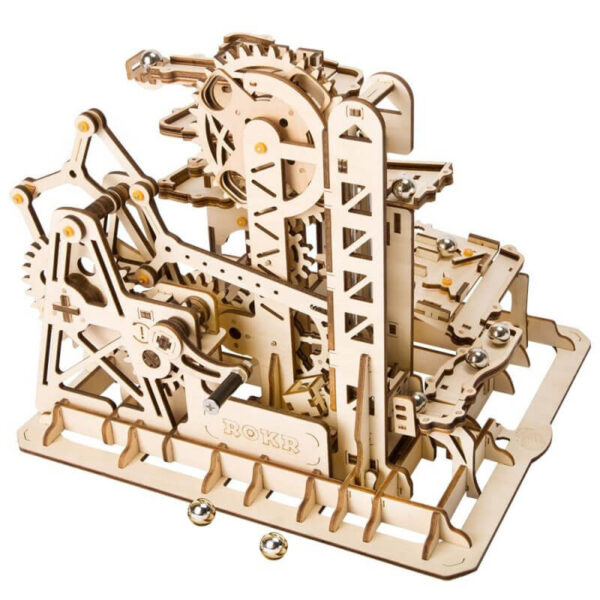 LG504 Montaña Rusa para canicas Marble Climber El montaje de este magnifico circuito de canicas te ayudará a entender y profundizar en los principios STEM y mejorar tu habilidad espacial.