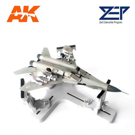 MSJ02 Aircraft Holder Medium Soporte universal para el montaje, pintura y transporte de maquetas de aviones a escalas 1/48 y otras escalas en función del tamaño de la maqueta.