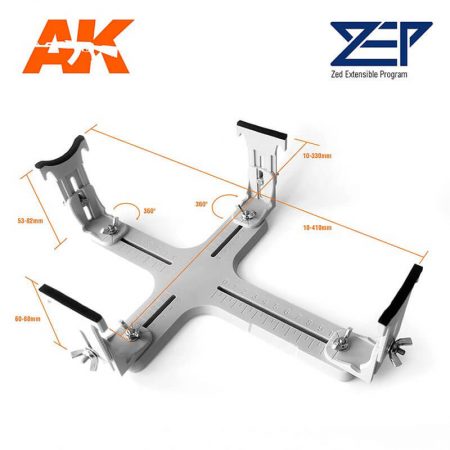 MSJ03 Aircraft Holder Large Soporte universal para el montaje, pintura y transporte de maquetas de aviones a escalas 1/32, 1/24 y aviones de gran tamaño en otras escalas.