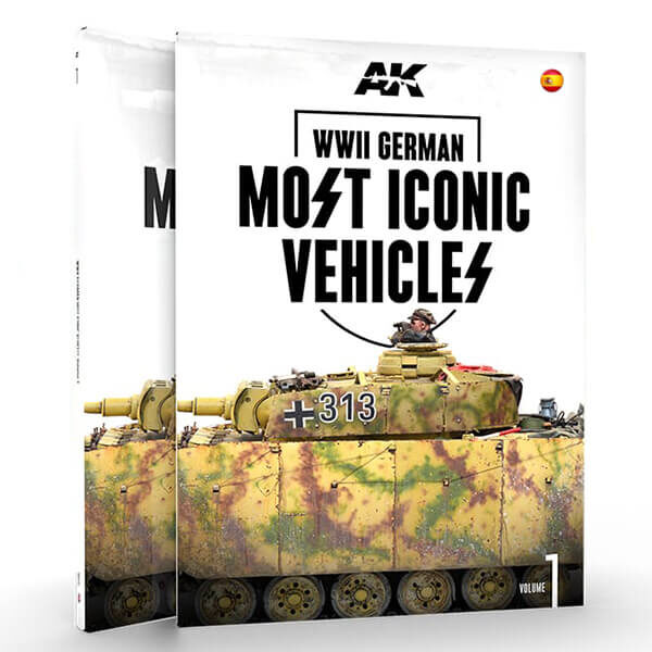 AK515 Los Vehículos Alemanes Más Icónicos Vol.1 de la Segunda Guerra Mundial Este es el primer volumen de los dos que contará con los vehículos más emblemáticos de las Waffen SS. En este libro nos enfocamos en carros medianos, cañones autopropulsados, semiorugas, carros blindados y vehículos.