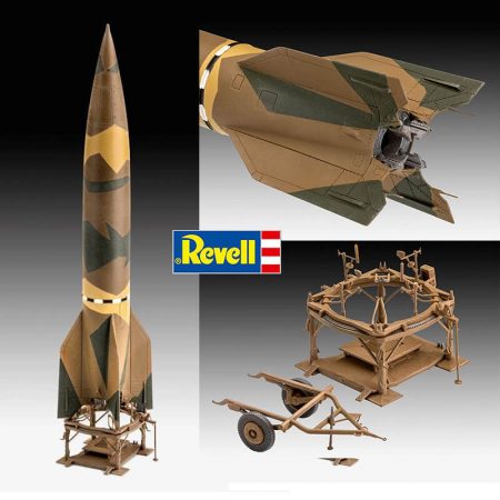 Revell 03309 German A4/V2 Rocket 1/72 Kit en plástico para montar y pintar. Tres opciones de decoración.