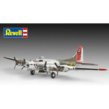 Revell 04283 Boeing B-17G Flying Fortress 1/72 Kit en plástico para montar y pintar. Interior de cabina y bodega de bombas detallados. Hoja de calcas con 2 decoraciones.