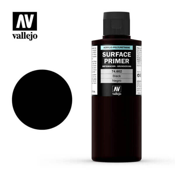 acrylicos vallejo AV 74602 Imprimación Negra Black Primer 200ml