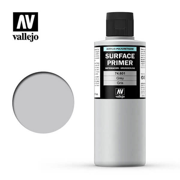 acrylicos vallejo AV 74601 Imprimación Gris Grey Primer 200ml