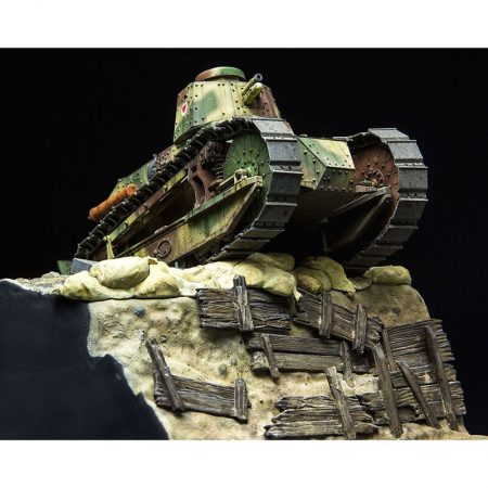 meng model ts-011 French FT-17 Light Tank 1/35 Riveted Turret Kit en plástico para montar y pintar. Incluye piezas en fotograbado, cadenas por eslabones individuales y base