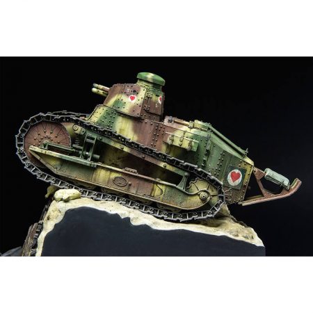 meng model ts-011 French FT-17 Light Tank 1/35 Riveted Turret Kit en plástico para montar y pintar. Incluye piezas en fotograbado, cadenas por eslabones individuales y base