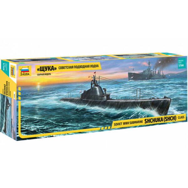 zvezda 9041 Soviet WWII Submarine SHCHUKA (SHCH) class 1/144 Kit en plástico para montar y pintar.