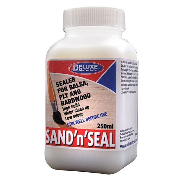 Deluxe Sand & Seal - Barniz tapaporos para madera Barniz tapaporos hidrosoluble. Fórmula sin olor. Recubre y sella la madera antes de barnizar y/o pintar y terminar.