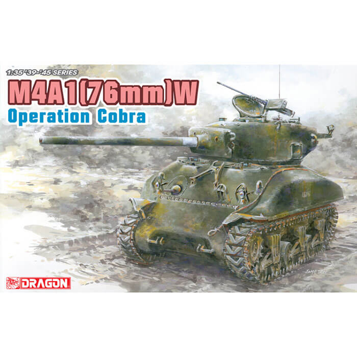 dragon 6083 M4A1(76)W "Operation Cobra" Kit en plástico para montar y pintar. Incluye 2 tipos de cadenas, normal y con Duckbill.