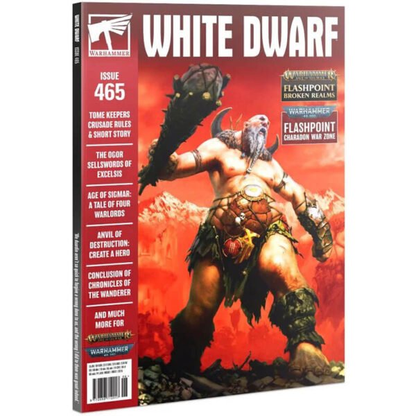 White Dwarf nº 465 revista en Inglés La revista White Dwarf esta centrada en el universo de los juegos de Games Workshop, Warhammer,Warhammer 40k, Age of Sigmar, Warhammer Underworld, etc.