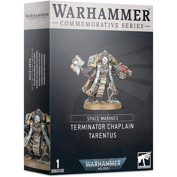 Space Marine Chapelain Terminator Tarentus Kit en plástico para montar y pintar. Miniatura de montaje fácil por encaje, no necesita pegamento. Incluye peana.