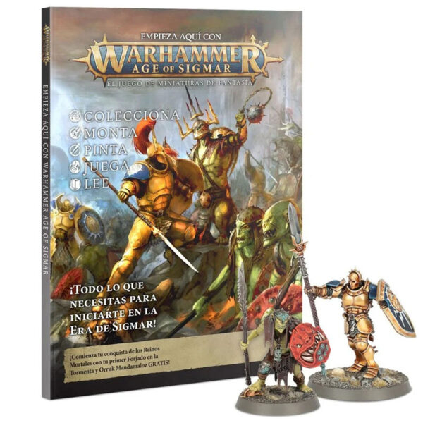 games workshop 80-16 Empieza aquí con Warhammer Age of Sigmar Warhammer Age of Sigmar es un juego de mesa de estrategia bélica de fantasía