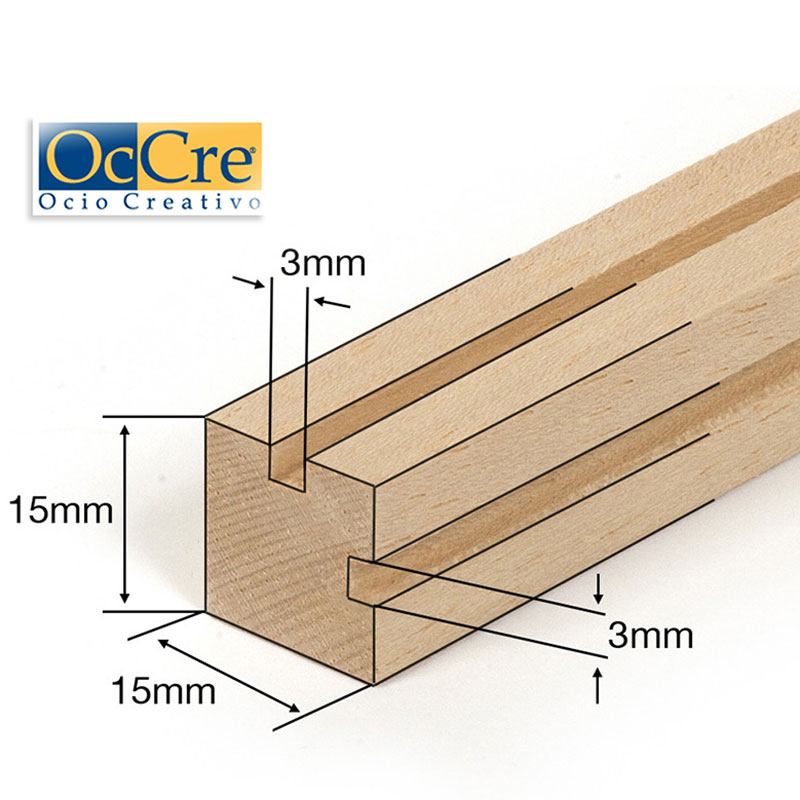 Moldura de madera 250mm Medida 60mm