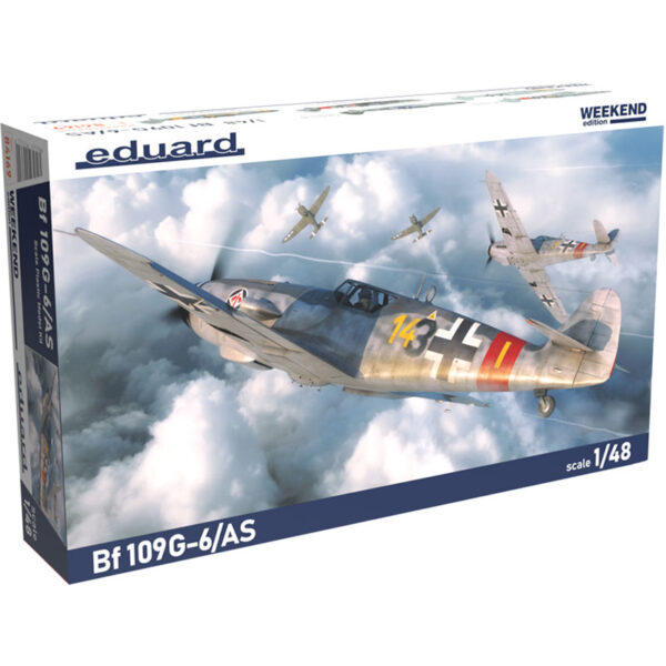 eduard 84169 Messerschmitt Bf 109G-6/ AS Weekend Edition Kit del caza alemán de la Segunda Guerra Mundial Bf 109G-6/AS en escala 1/48.