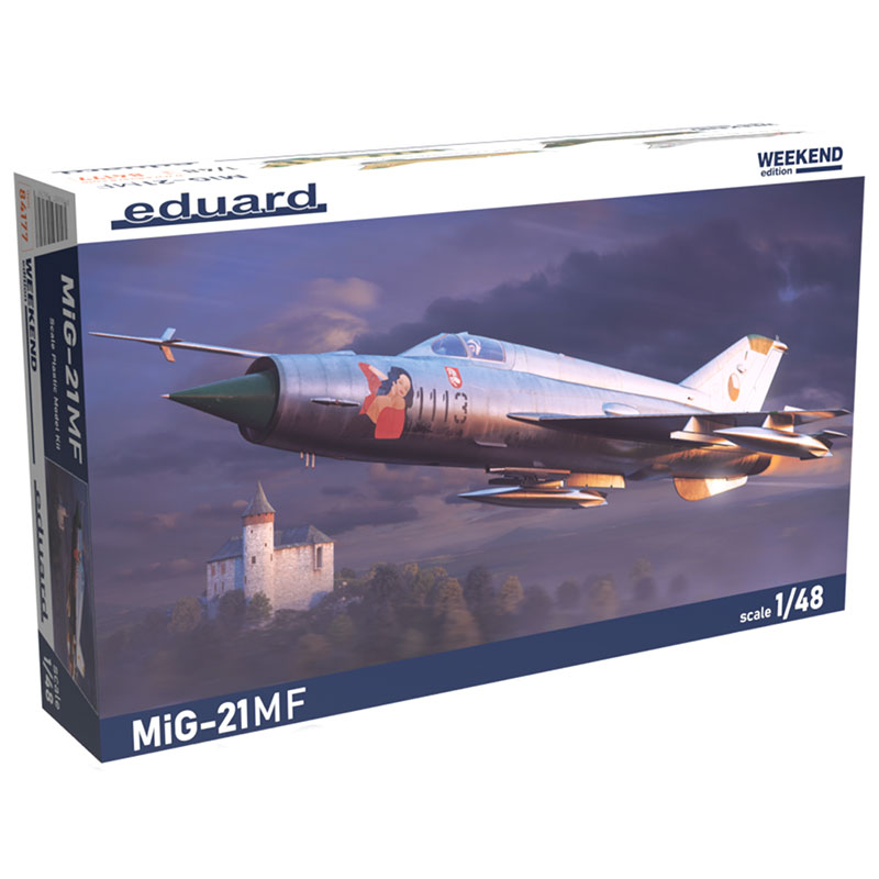 eduard 84177 1/48 MiG-21MF Weekend Edition Kit en plástico para montar y pintar. Hoja de calcas con 4 decoraciones.