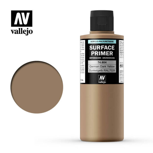 acrylicos vallejo AV 74604 German Dark Yellow RAL7028 200ml