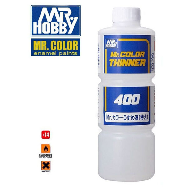 T104 Mr Color Thinner 400ml Diluyente para laca.