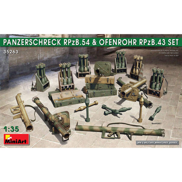 miniart 35263 1/35 PANZERSCHRECK RPzB.54 & OFENROHR RPzB.43 SET