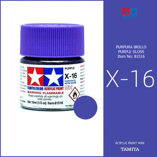 X-16 Gloss Purple - Violeta Brillo 10ml