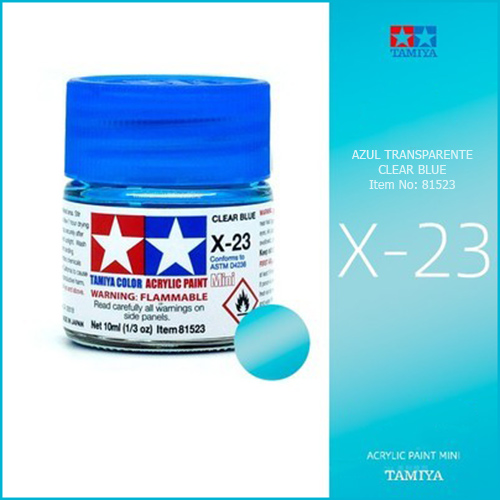 X-23 Clear Blue - Azul Transparente 10ml
