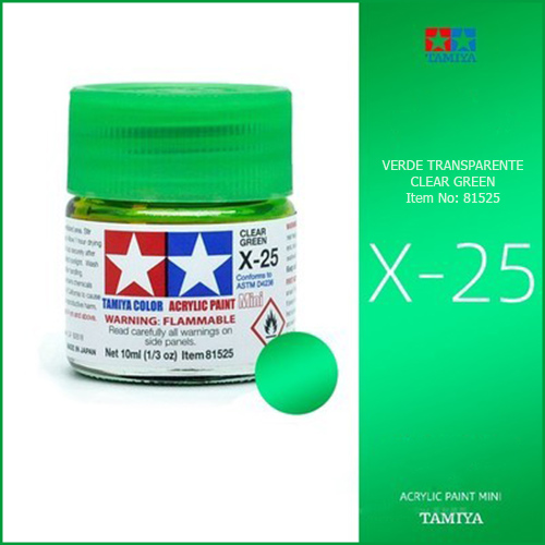X-25 Clear Green - Verde Transparente 10ml