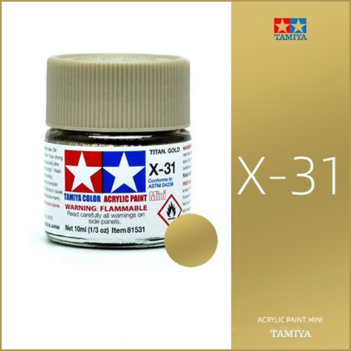 X-31 Titanium Gold - Titanio Dorado 10ml