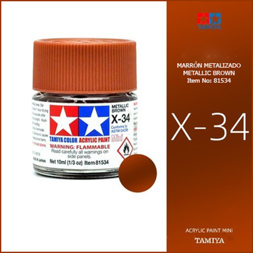 X-34 Metallic Brown - Marrón Metalizado 10ml