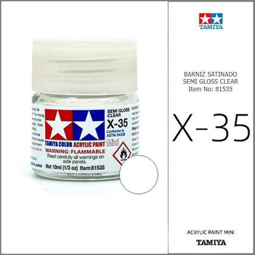 X-35 Semi Gloss Clear - Barniz Satinado 10ml