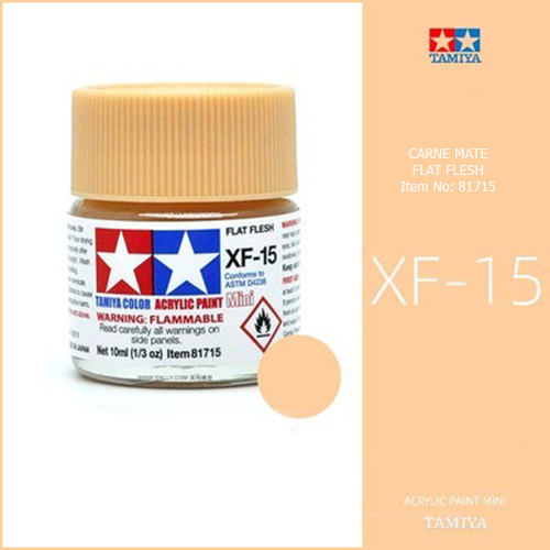 tamiya acrylic mini XF-15 Flat Flesh - Carne Mate 10ml