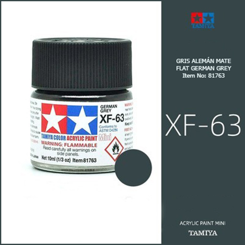 tamiya acrylic mini XF-63 Flat German Grey - Gris Alemán Mate 10ml