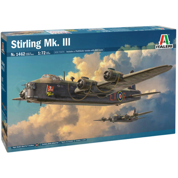 italeri 1462 Stirling Mk. III Kit en plástico para montar y pintar. Incluye piezas en fotograbado.