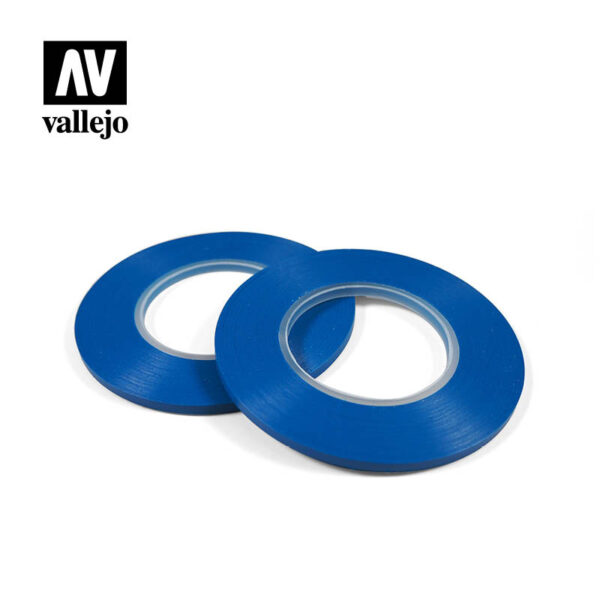 acrylicos vallejo t07009 Cinta de Enmascarar Flexible 3 mm x 18 m Cinta de enmascarar flexible Acrylicos Vallejo para trabajos de pintura y aerografía.