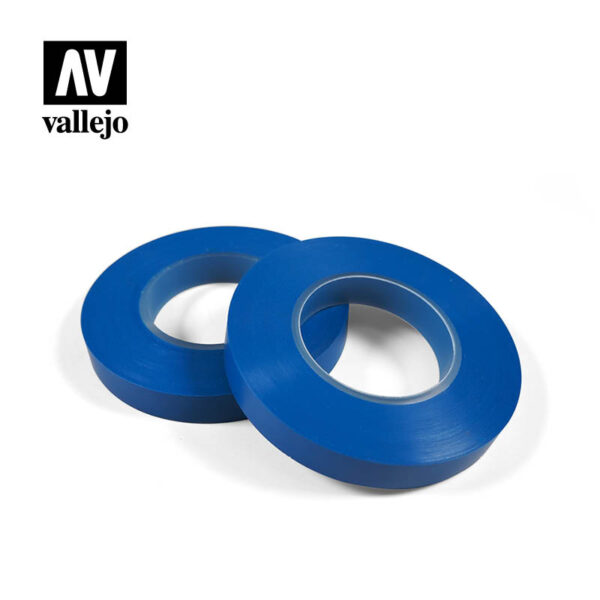 acrylicos vallejo t07011 Cinta de Enmascarar Flexible 10 mm x 18 m Cinta de enmascarar flexible Acrylicos Vallejo para trabajos de pintura y aerografía.