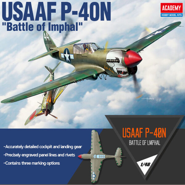 academy-12341_USAAF-P-40N_usaaf-decoracion