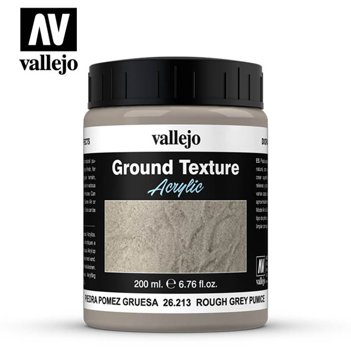 acrylicos vallejo 26213 Piedra Pómez Gruesa - Rough Grey Pumice Diorama Effects
