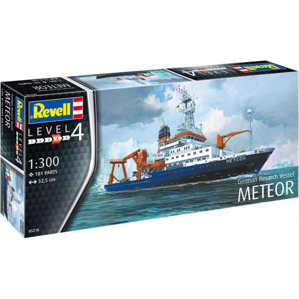 revell 05218 German Research Vessel Meteor Kit en plástico para montar y pintar. Piezas 181